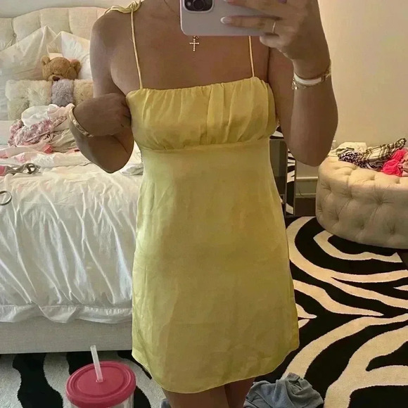 Yellow Vintage dress  - Picture 1 of 4